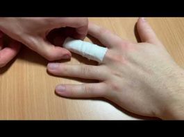 Unelastischer Tapeverband für das Fingermittelgelenk