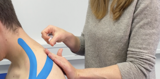 Kinesiotape M. trapezius